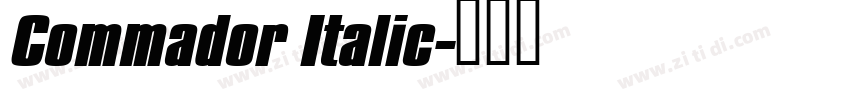Commador Italic字体转换